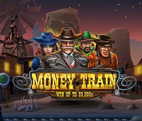 Official Slots logo: Money Train by Relax Gaming at Lalabet